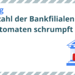 Die Anzahl der Bankfilialen und Geldautomaten schrumpft immer mehr