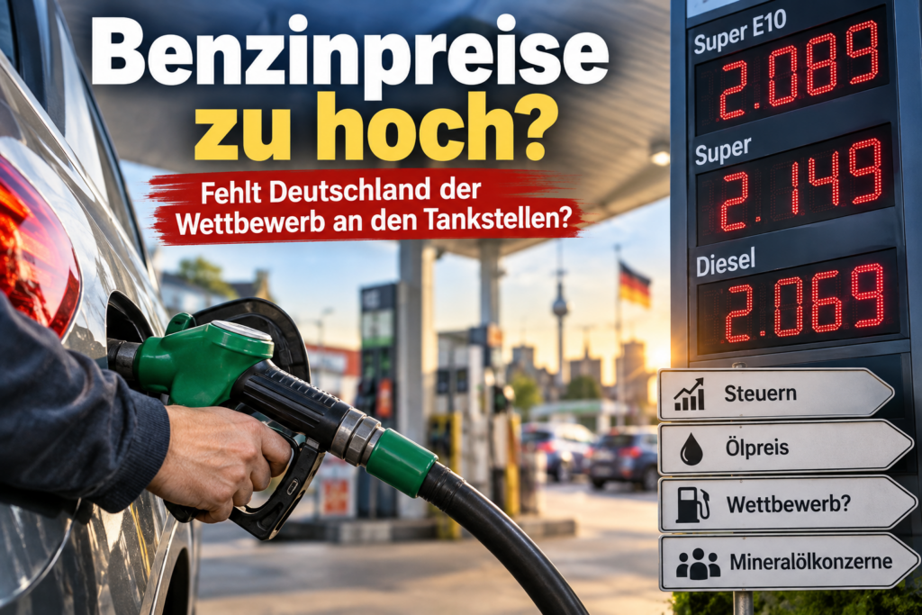Hohe Benzinpreise in Deutschland und Wettbewerb an den Tankstellen