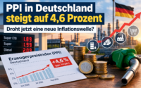 PPI in Deutschland steigt auf 4,6 Prozent und erhöht das Risiko einer neuen Inflationswelle